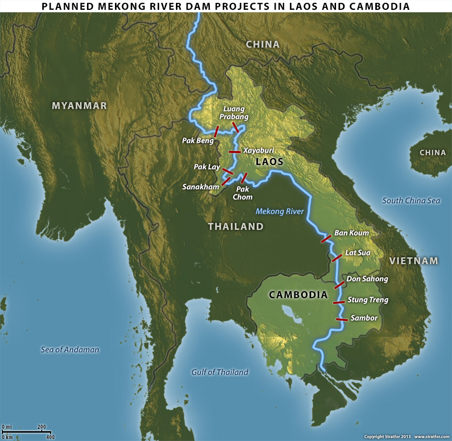 bản đồ sông mekong