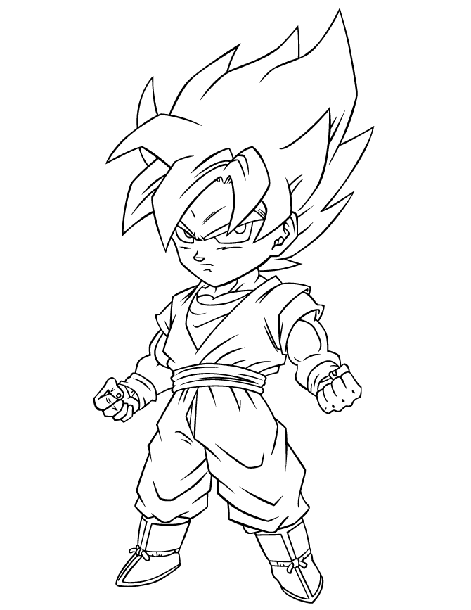 Cách vẽ Son Goku Dạy Vẽ