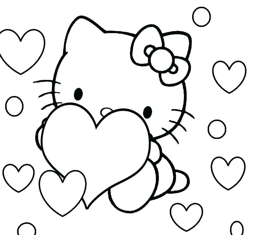 50 Tranh tô màu Hello Kitty đẹp dễ thương dành cho bé yêu