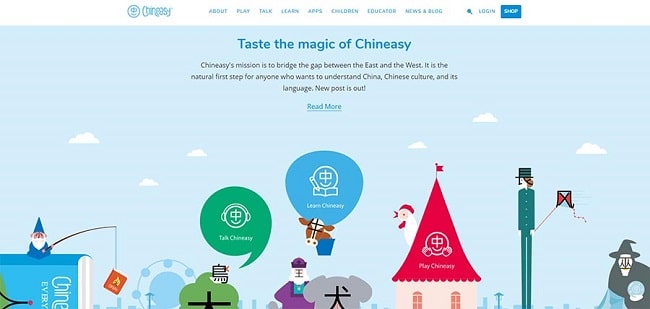 Web học tiếng Trung giao tiếp Chineasy