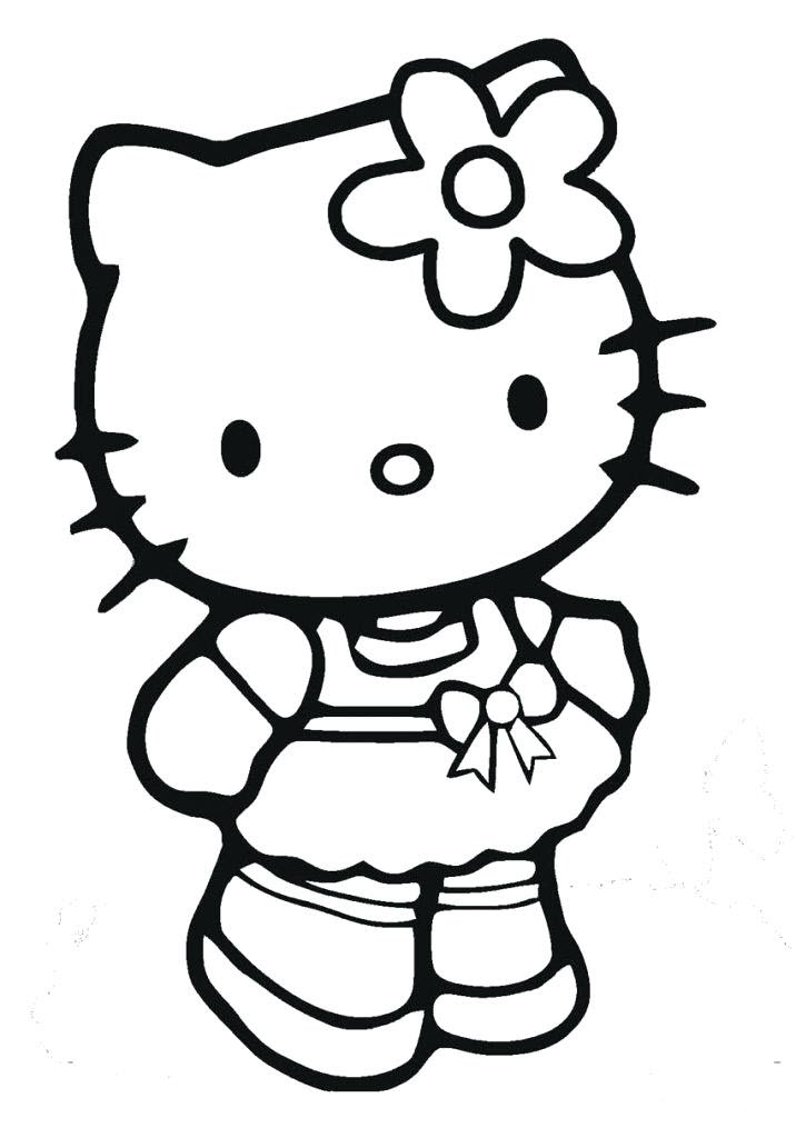 Hello Kitty cho bé tập tô màu