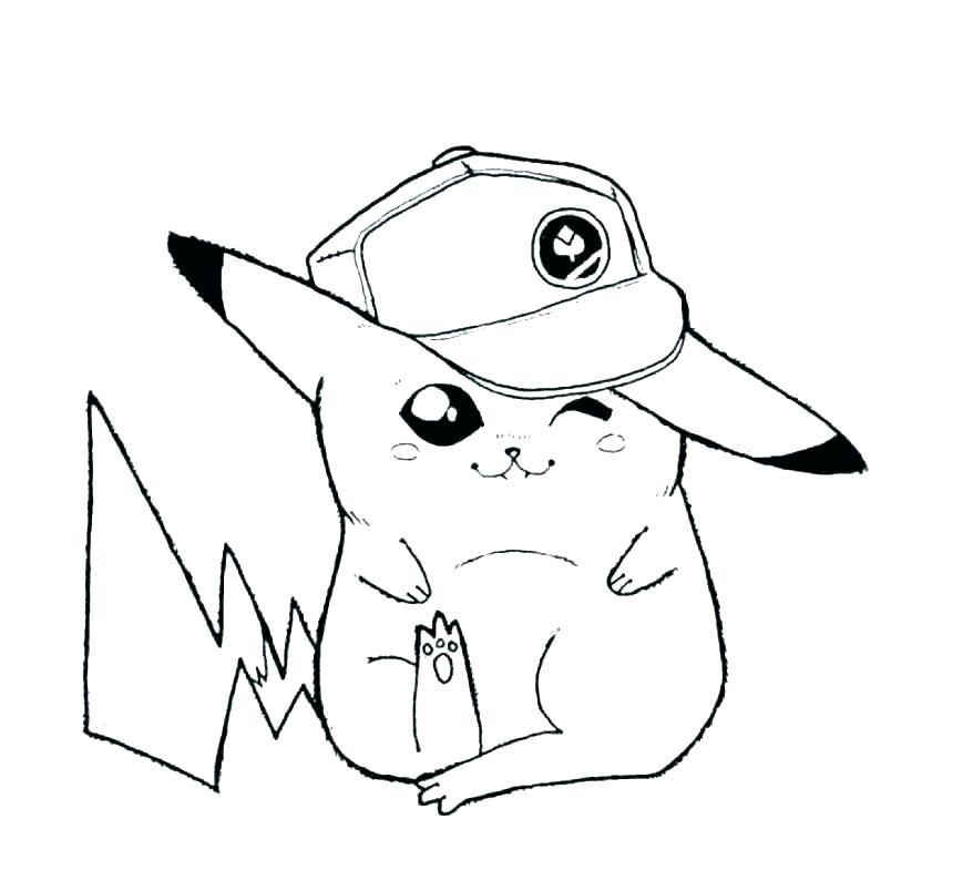 Hình tranh vẽ Pokemon dành cho bé tập tô