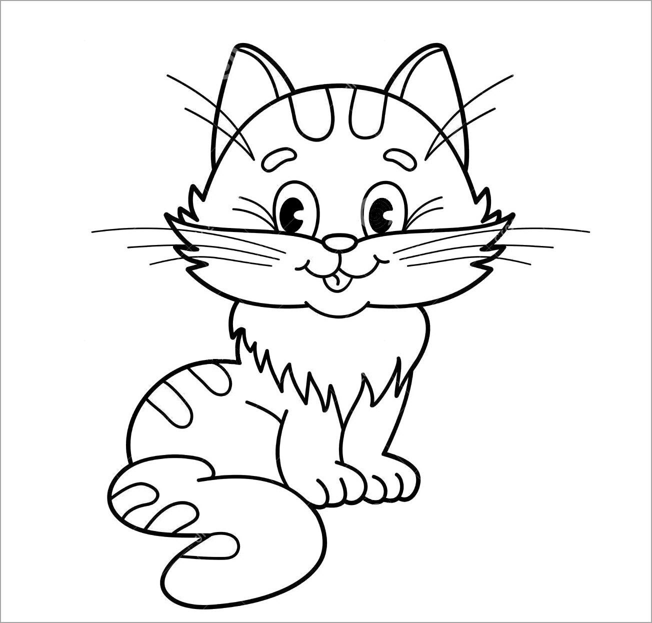 Hình ảnh Tranh Tô Màu Con Mèo Với đôi Mắt To Trên Nền Trắng Vẽ Phác Thảo  Vectơ PNG  Vẽ Hình Con Mèo Phác Thảo Hình ảnh Con Mèo Tranh Tô