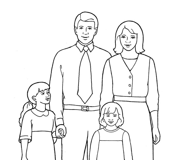 Chi tiết hơn 52 về tô màu bức tranh gia đình mới nhất  cdgdbentreeduvn