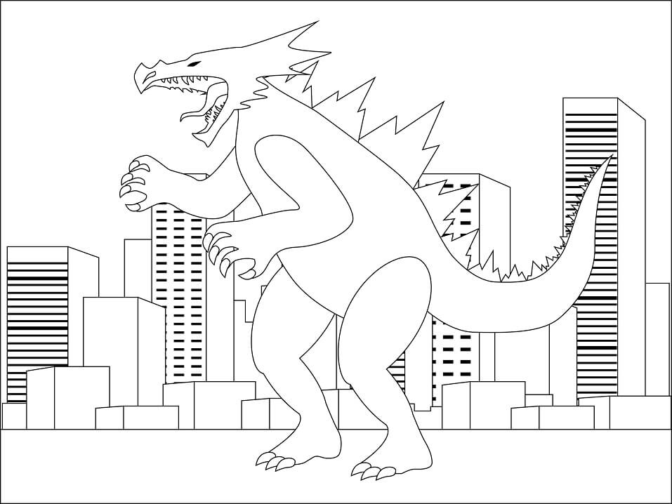 tong hop tranh to mau godzilla dep nhat danh cho be 3 - Tổng hợp tranh tô màu Godzilla đẹp nhất dành cho bé
