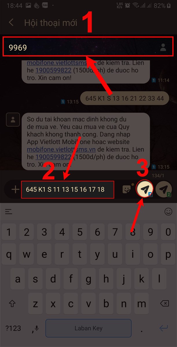 Cách mua vé số Vietlott trên điện thoại bằng tin nhắn SMS đơn giản